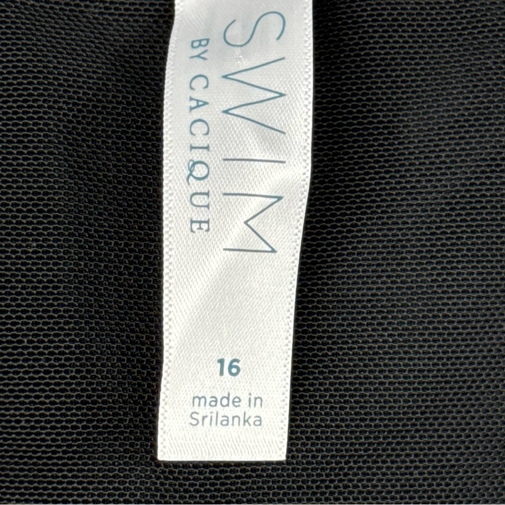 Cacique Black Women's One Piece Swimsuit - Picture 13 of 16